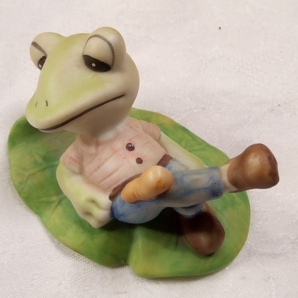 HOMCO porcelain Frog trio - Picture 4 of 7